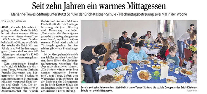 Mittagessen in der Schule