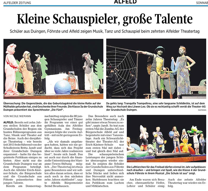 Alfelder Theatertag 2016